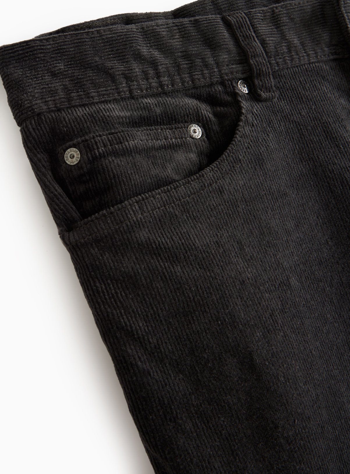 Charcoal Straight Leg Corduroy Trousers 36L - Image 4 thumbnail