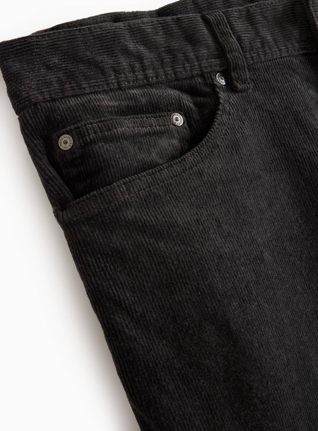 Charcoal Straight Leg Corduroy Trousers 36L - Image 4