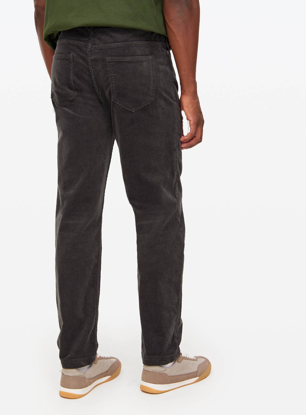 Charcoal Straight Leg Corduroy Trousers 36L - Image 5