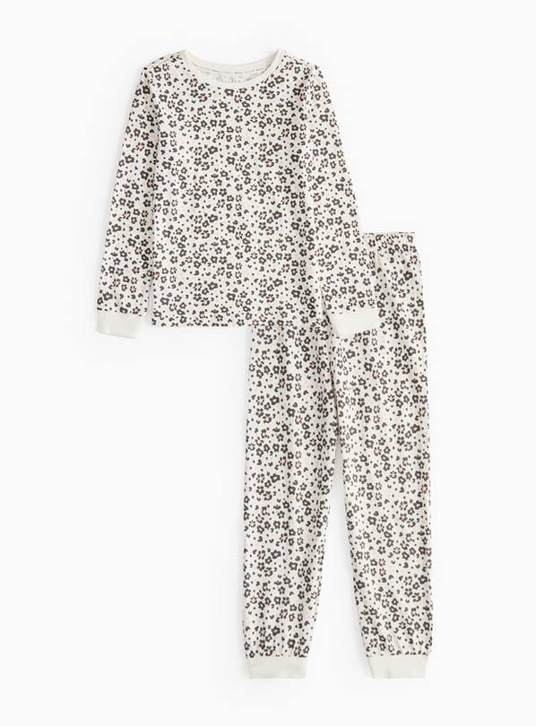 Neutral Leopard Printed Pyjamas 4-5 years