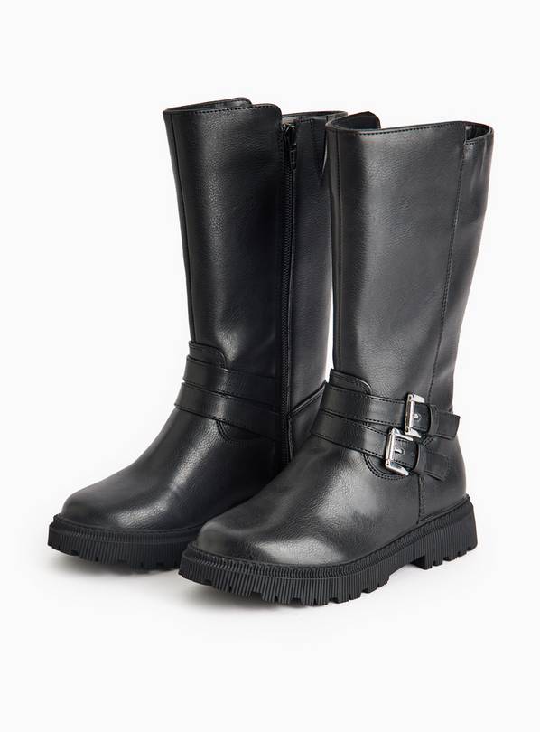 Knee High Buckle Detail Rider Boots 12 Infant