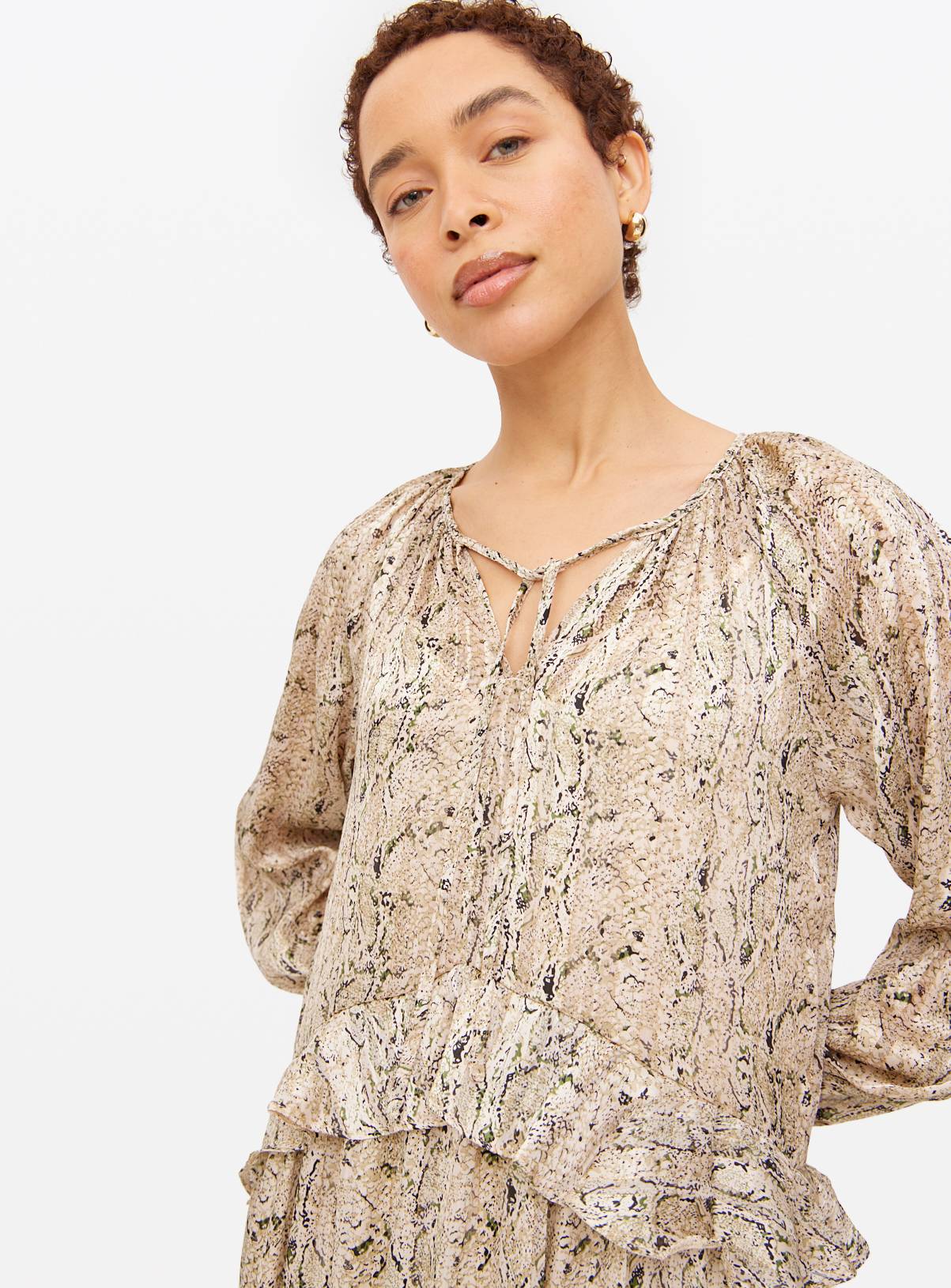 Snake Printed Boho Midaxi Dress 14 - Image 4