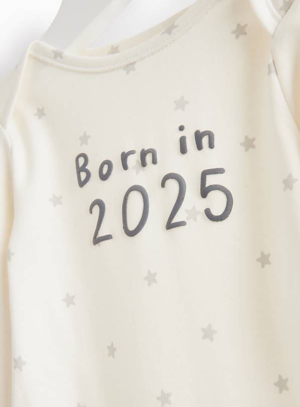 Buy Born In 2025 Slogan Bodysuit 3-6 months Bodysuits and vests