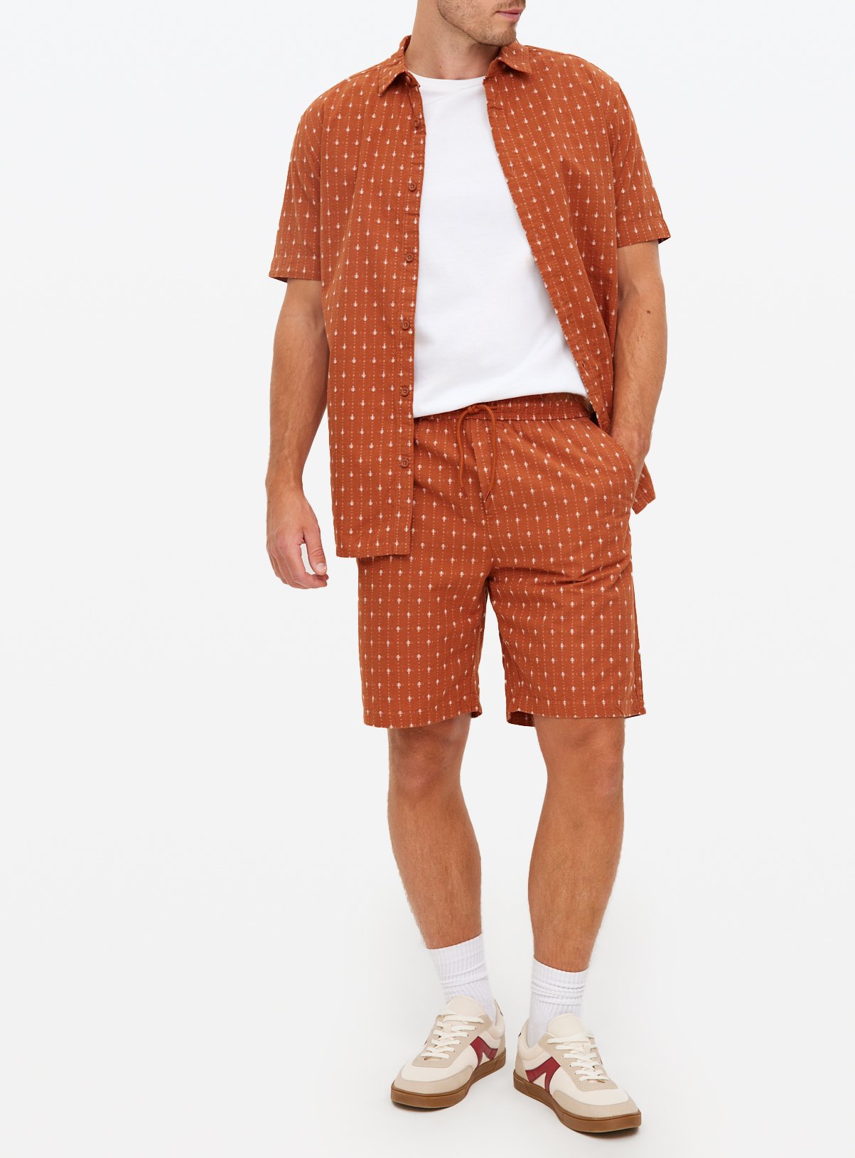 Men's Brown Coord Shorts