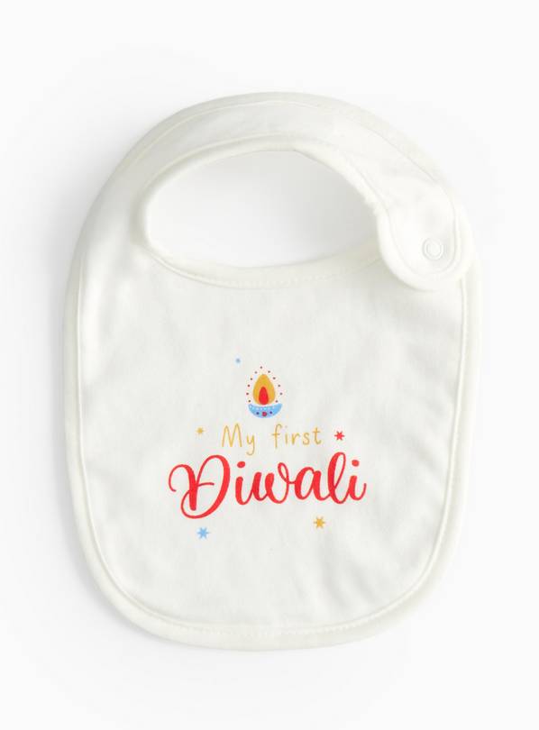 My First Diwali Slogan Bib One Size