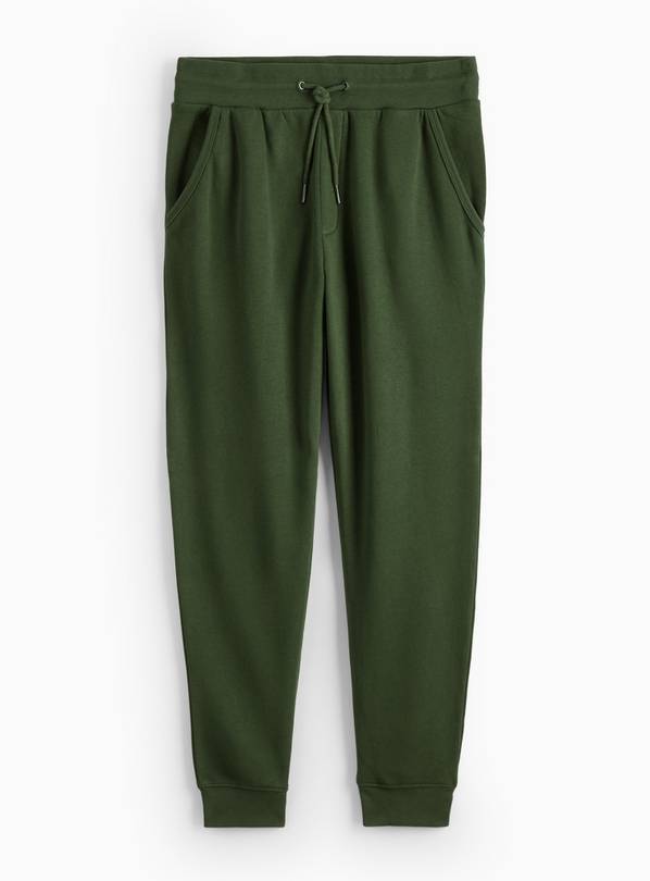 Dark Green Cuffed Joggers L