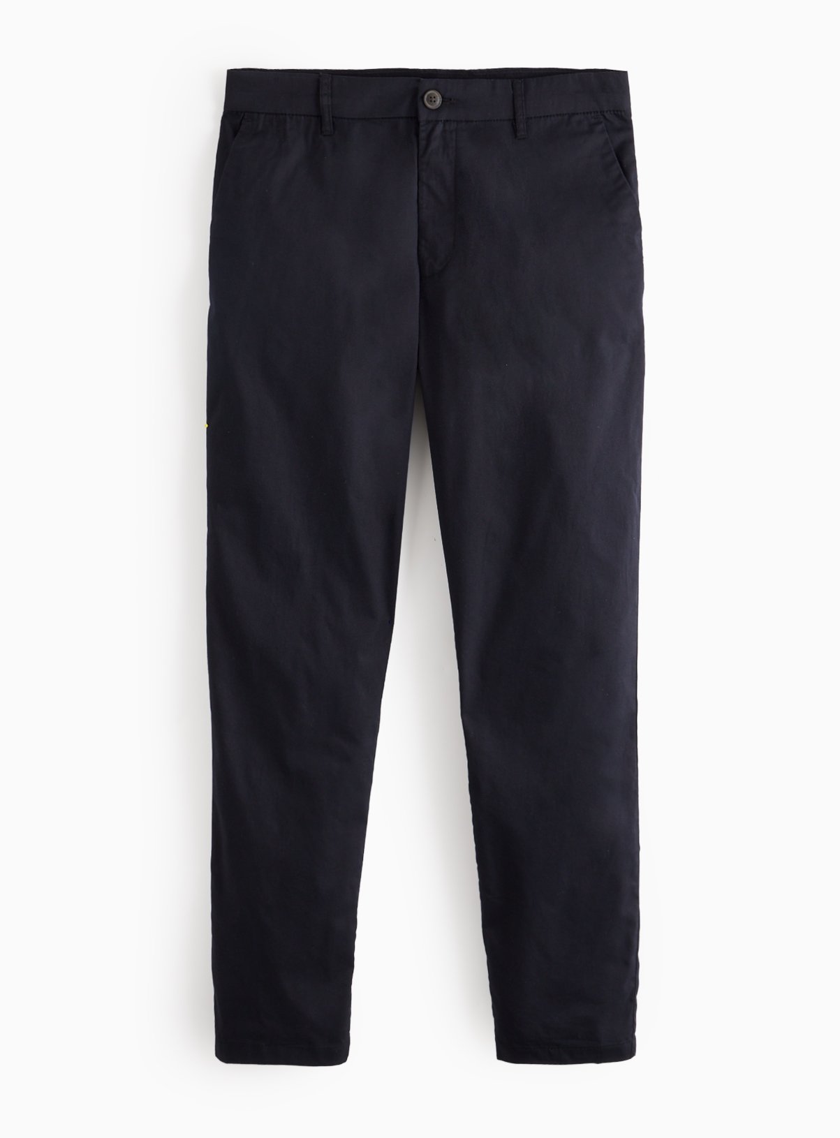 Men's Black Straight Leg Chino Trousers