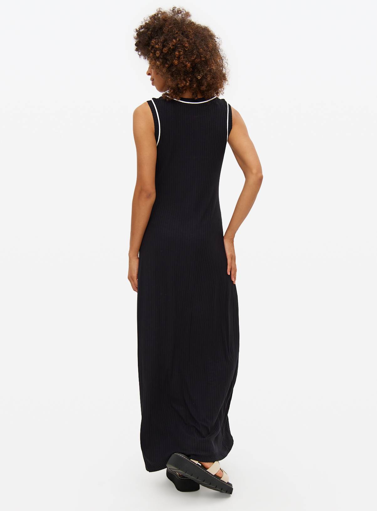 Mono Contrast Sleeveless Midaxi Jersey Dress 10 - Image 4