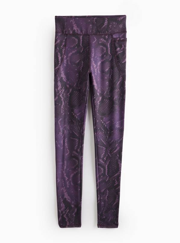 REAKTIV Purple Snake Print High-Waisted Everyday Legging XL