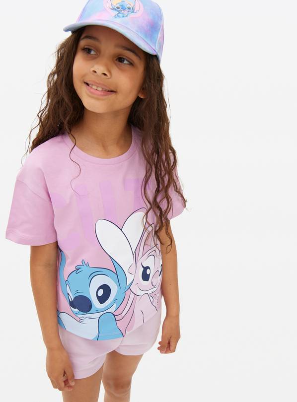 Disney Stitch Pink Top & Shorts Set 11 years