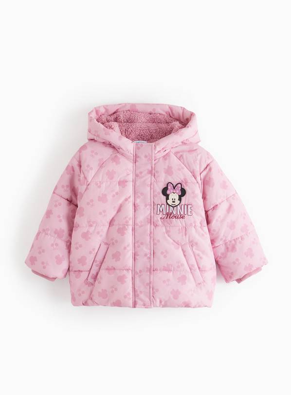 Disney Minnie Mouse Character Pink Puffer Jacket 4-5 years