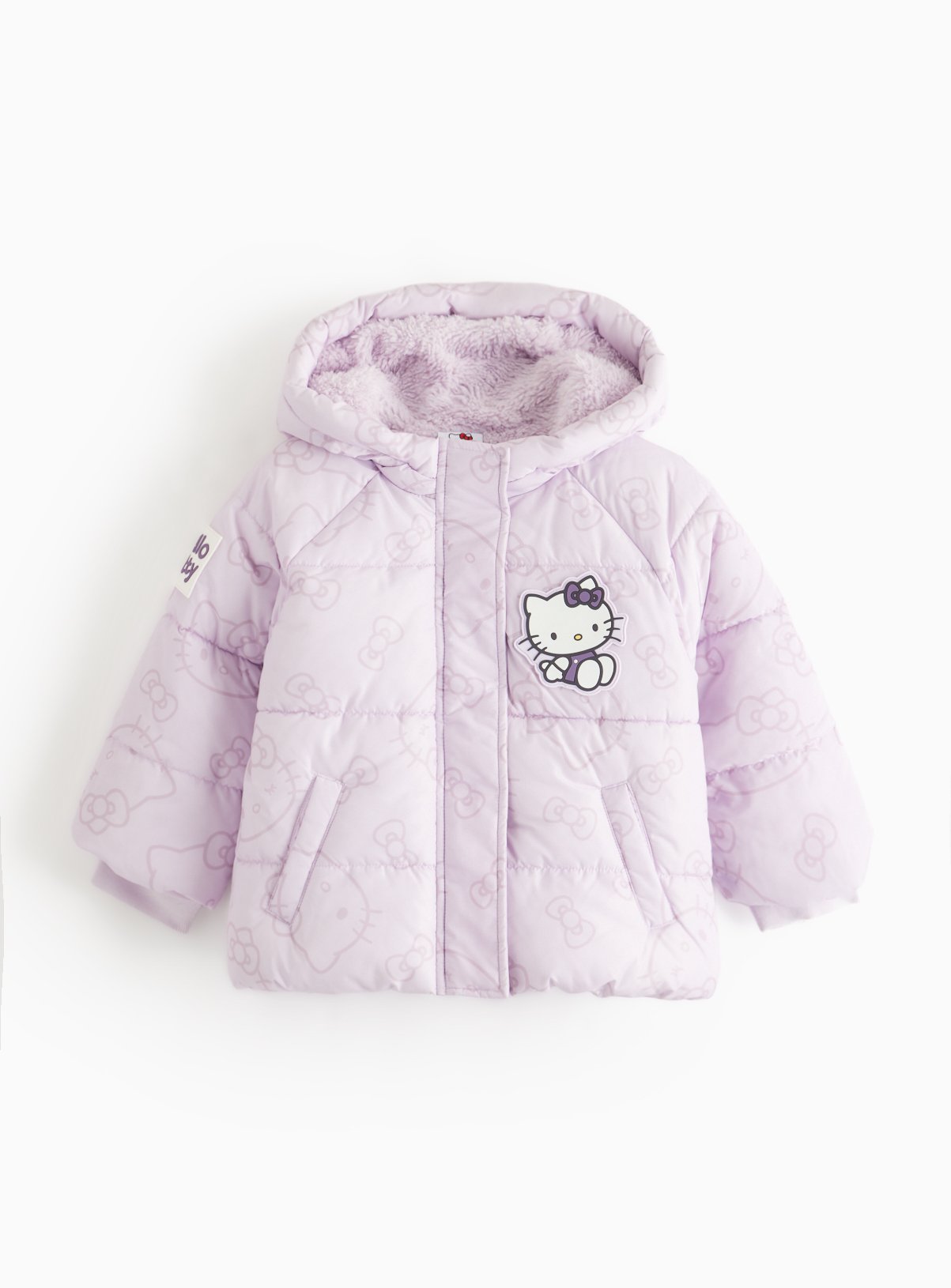 Hello Kitty Lilac Padded Puffer Coat - Hello Kitty by Sainsbury's
