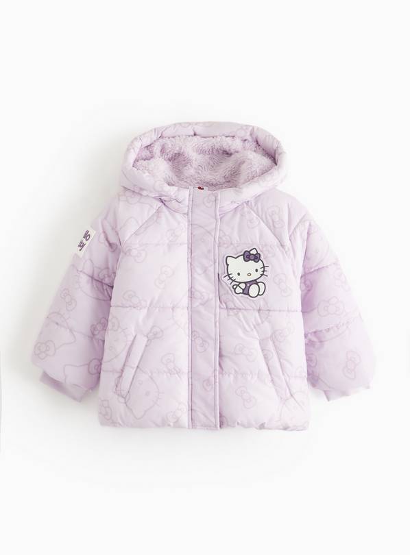 Hello Kitty Lilac Padded Puffer Coat  6-7 years