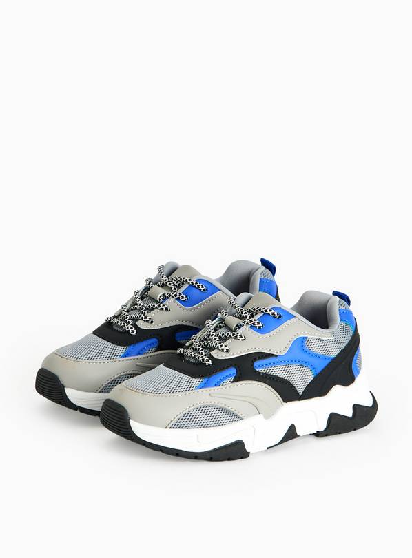Navy Panel Chunky Sole Trainers 13 Infant