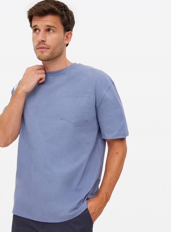 Blue Relaxed Fit T-Shirt M