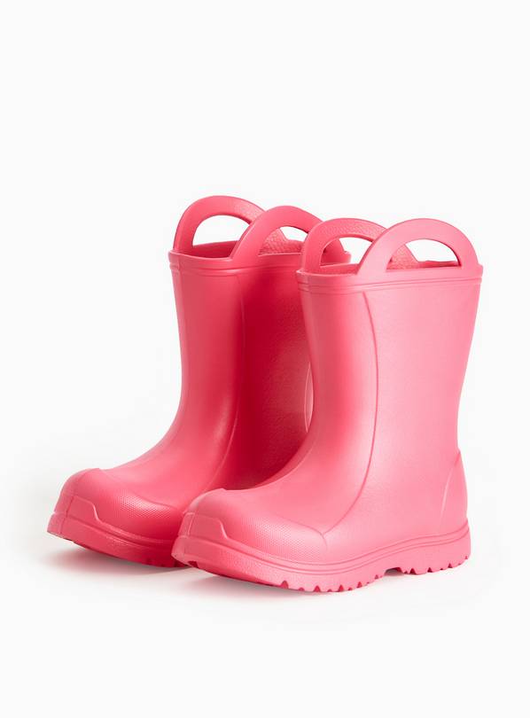 Eva Pink Handle Detail Wellies 7 Infant