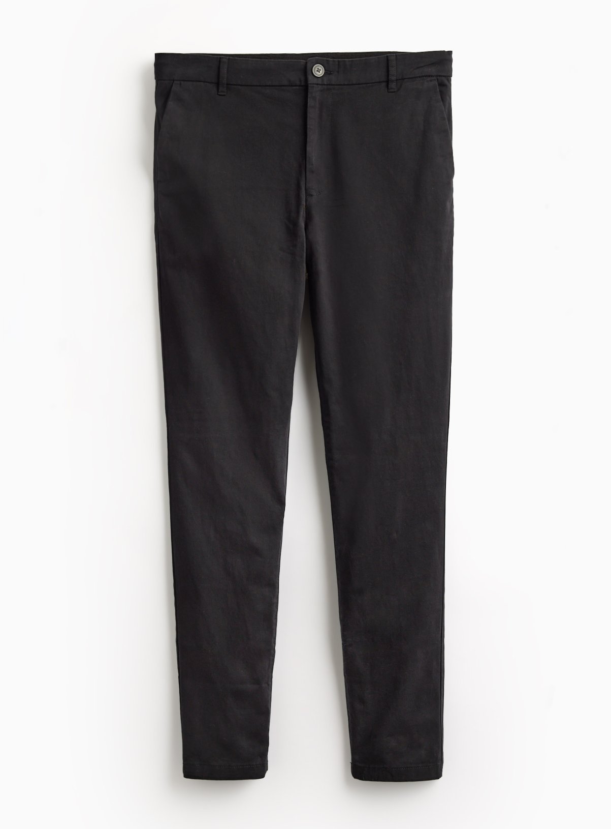 Black Skinny Fit Chino Trousers 44L - Image 3 thumbnail