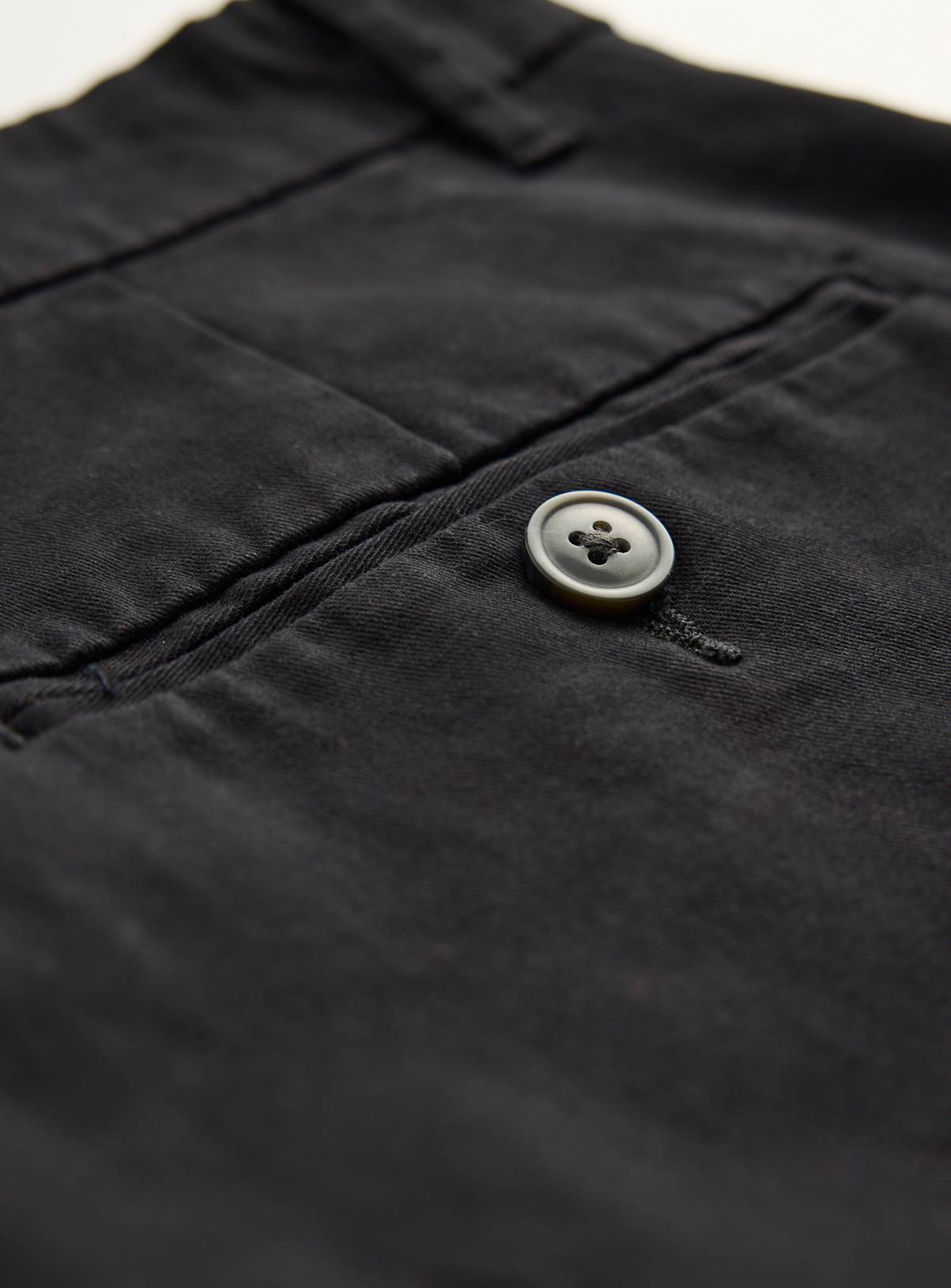 Black Skinny Fit Chino Trousers 44L - Image 4