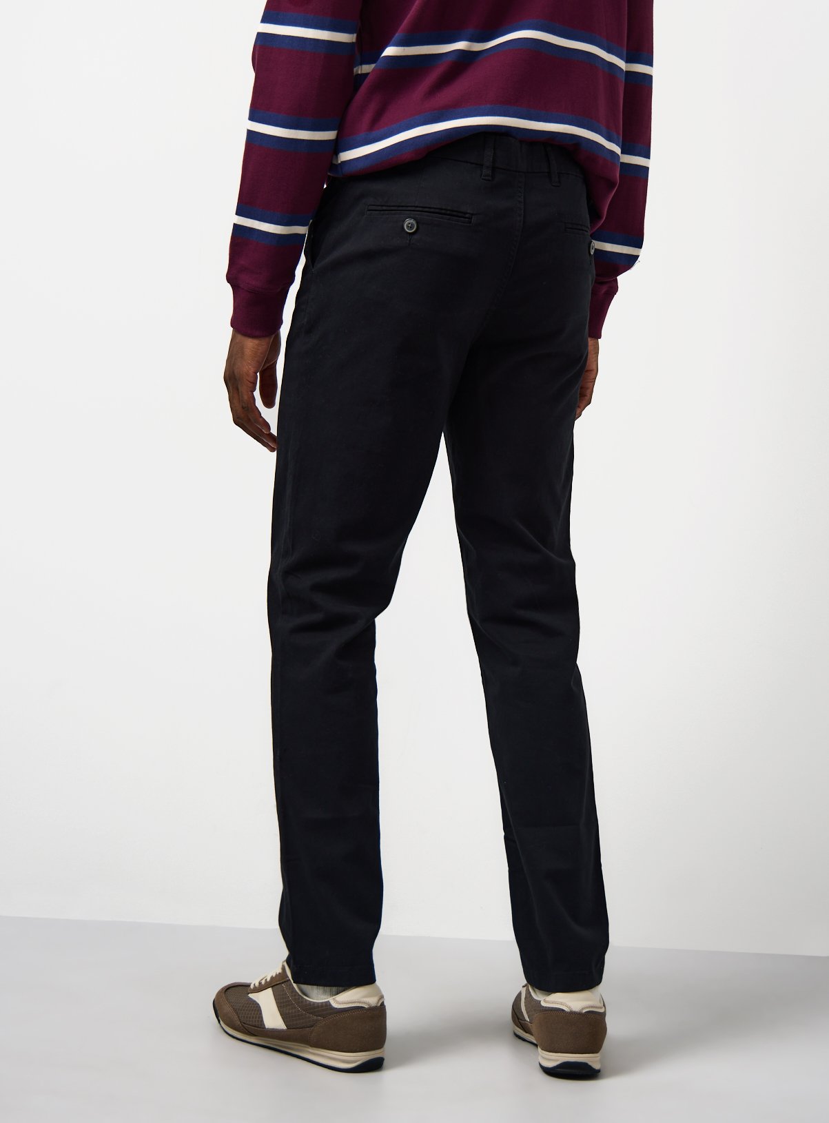 Black Skinny Fit Chino Trousers 44L - Image 5 thumbnail