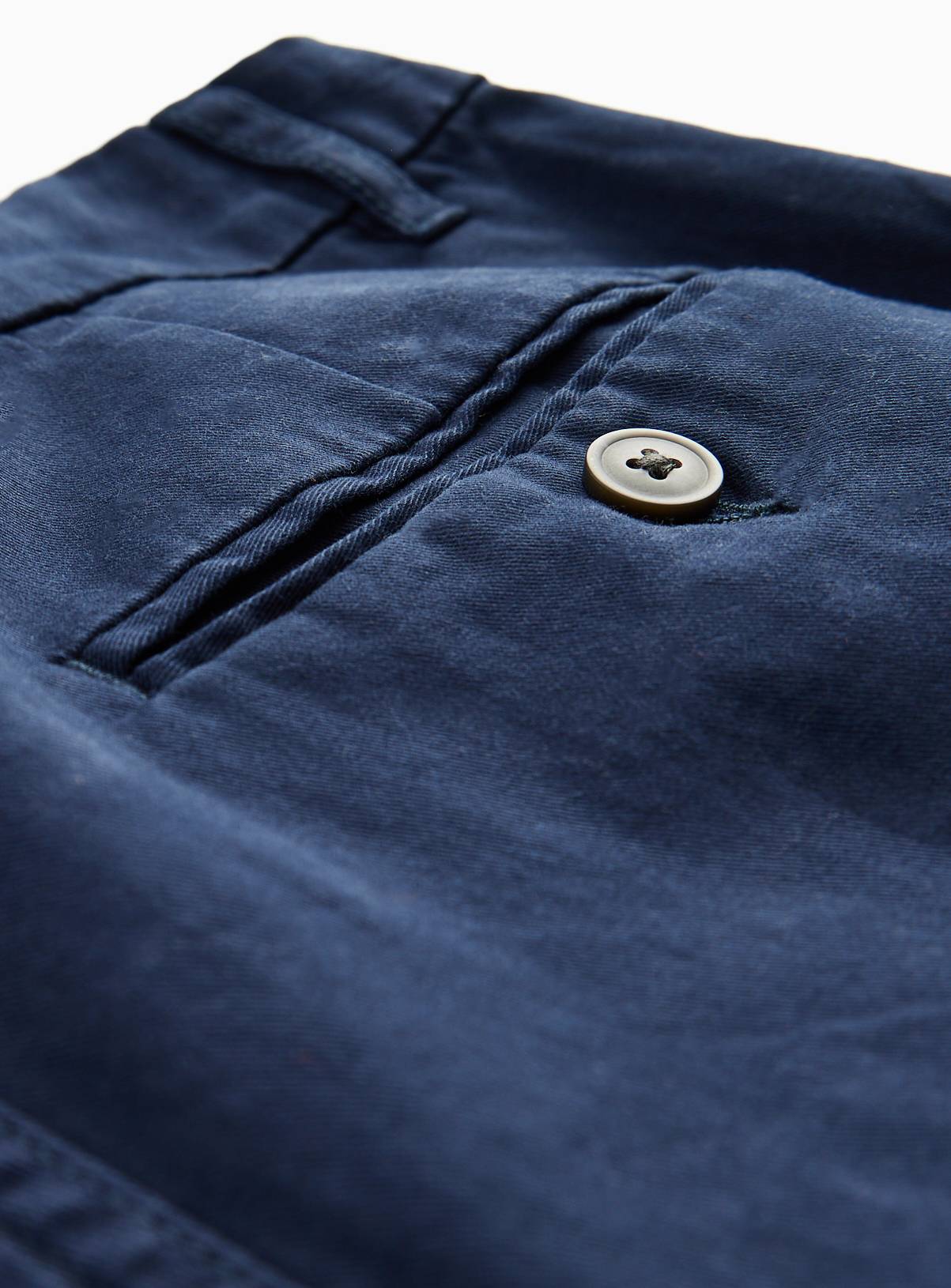 Navy Skinny Fit Chino Trousers 36R - Image 4