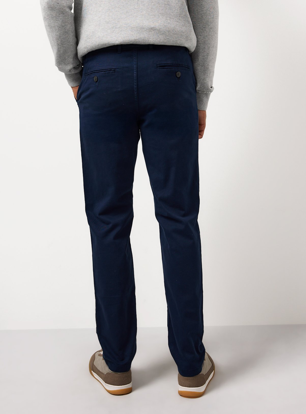 Navy Skinny Fit Chino Trousers 36R - Image 5 thumbnail