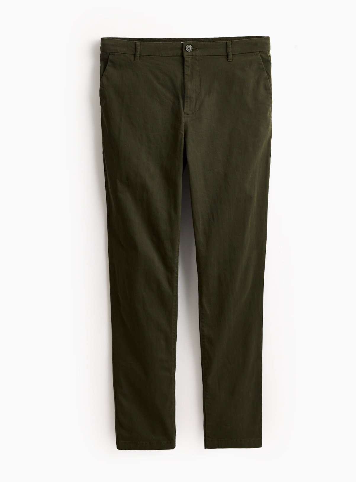 Khaki Skinny Fit Chino Trousers  42S - Image 3 thumbnail