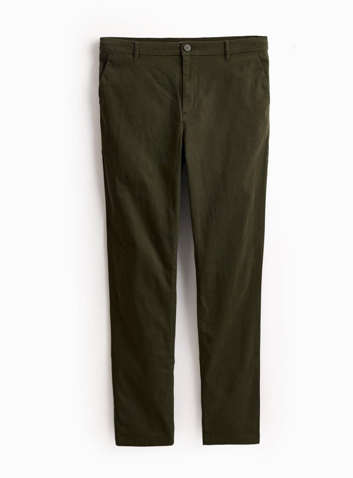 Khaki Skinny Fit Chino Trousers  42S - Image 3
