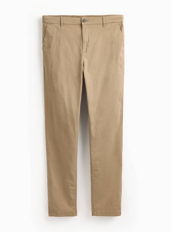 Stone Skinny Fit Chino Trousers 38R
