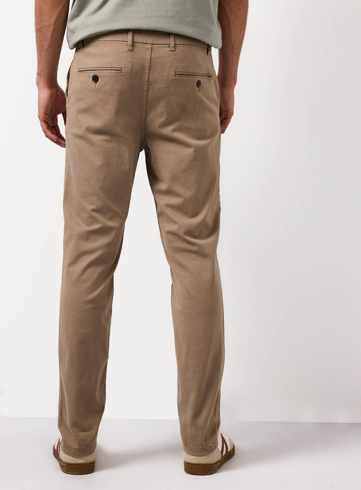 Stone Skinny Fit Chino Trousers 38S - Image 5