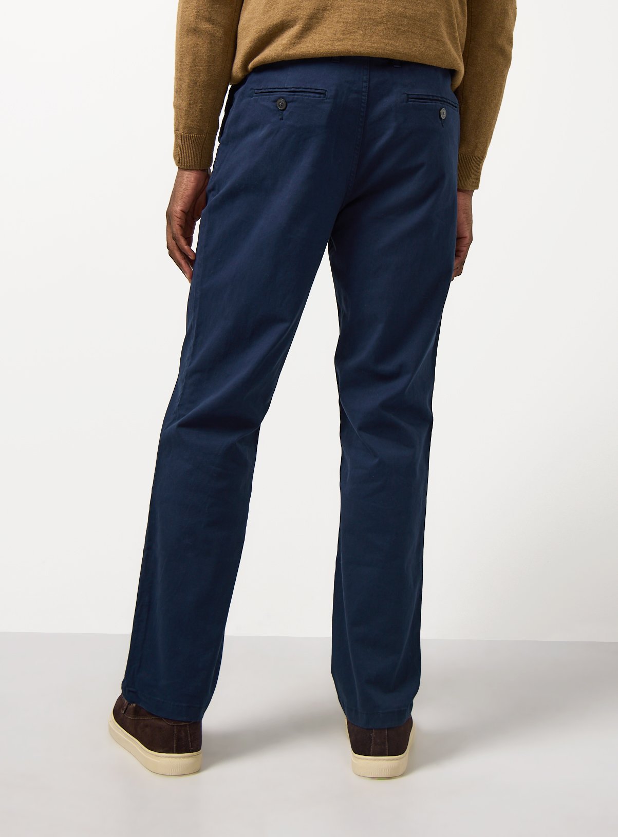 Navy Straight Leg Chino Trousers 42S - Image 3 thumbnail