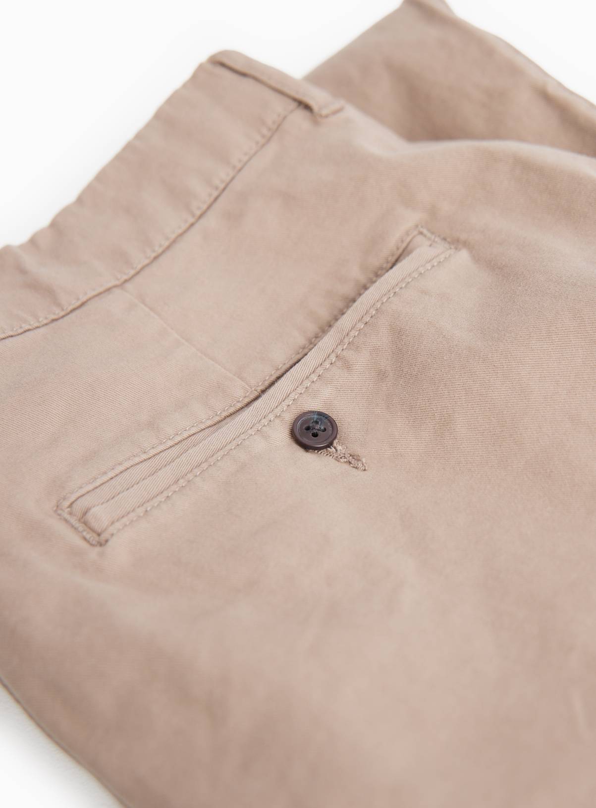 Stone Straight Leg Chino Trousers 38S - Image 4