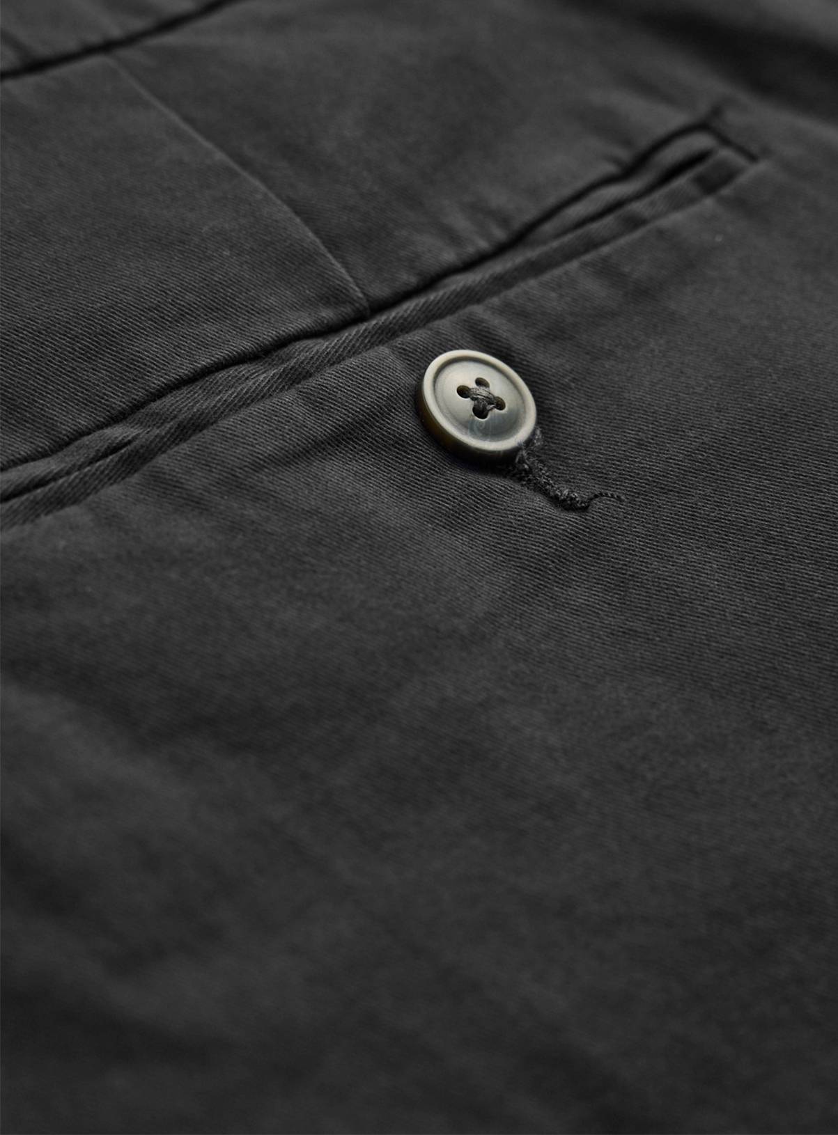 Black Slim Fit Chino Trousers 44L - Image 4