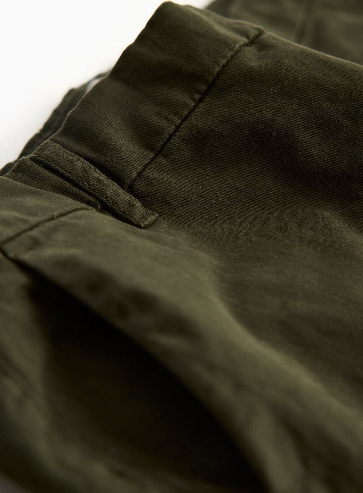Khaki Slim Fit Chino Trousers 42S - Image 4 thumbnail