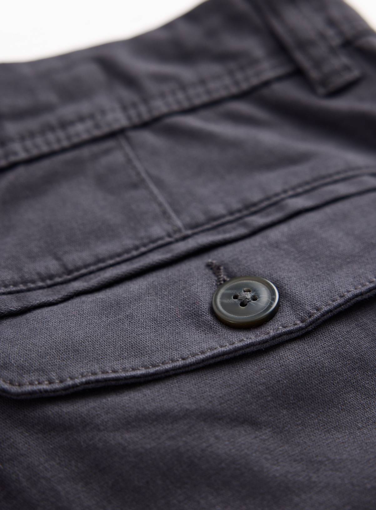 Charcoal Straight Leg Cargo Trousers 32S - Image 4