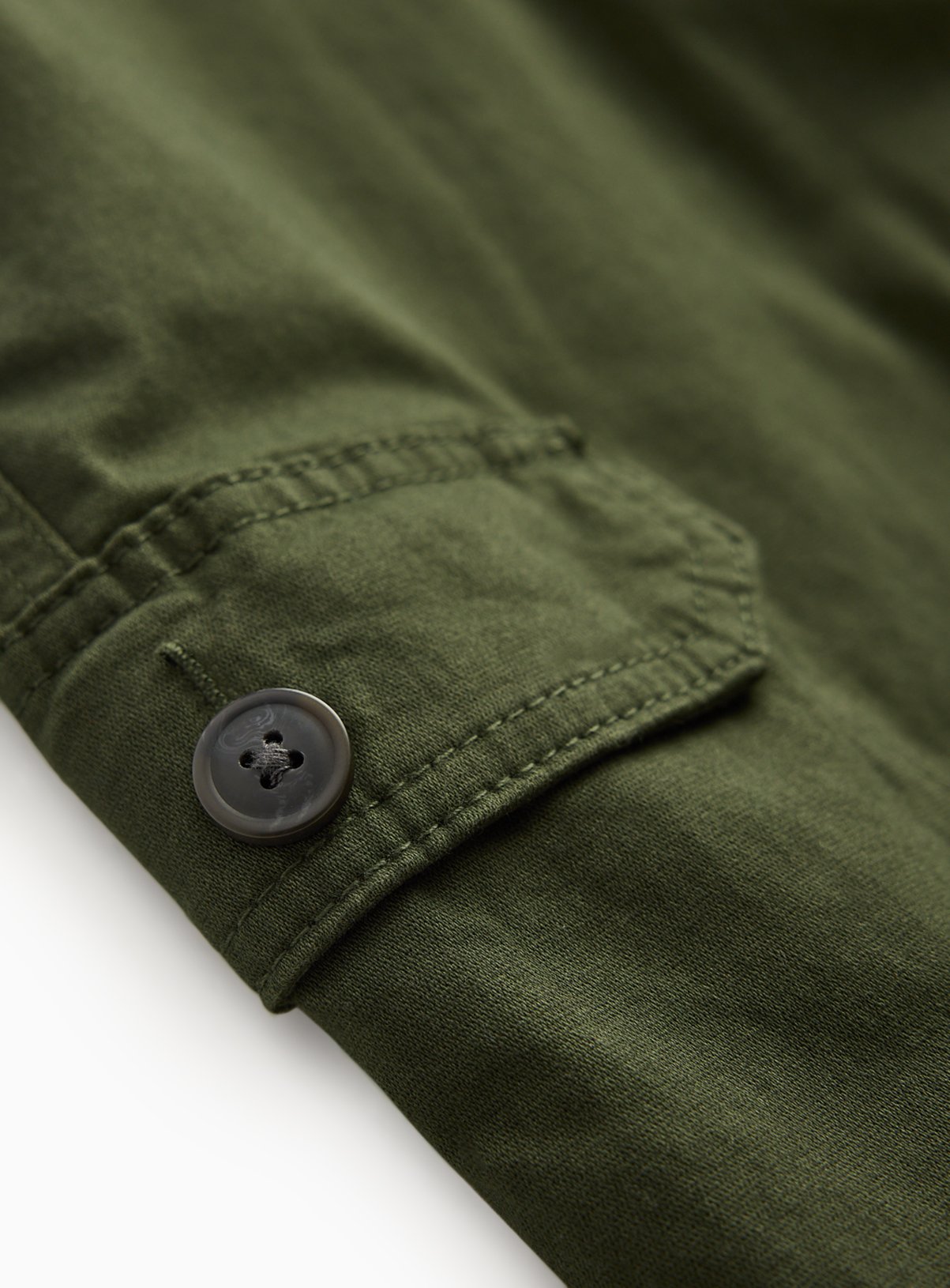 Khaki Straight Leg Cargo Trousers 40L - Image 4 thumbnail