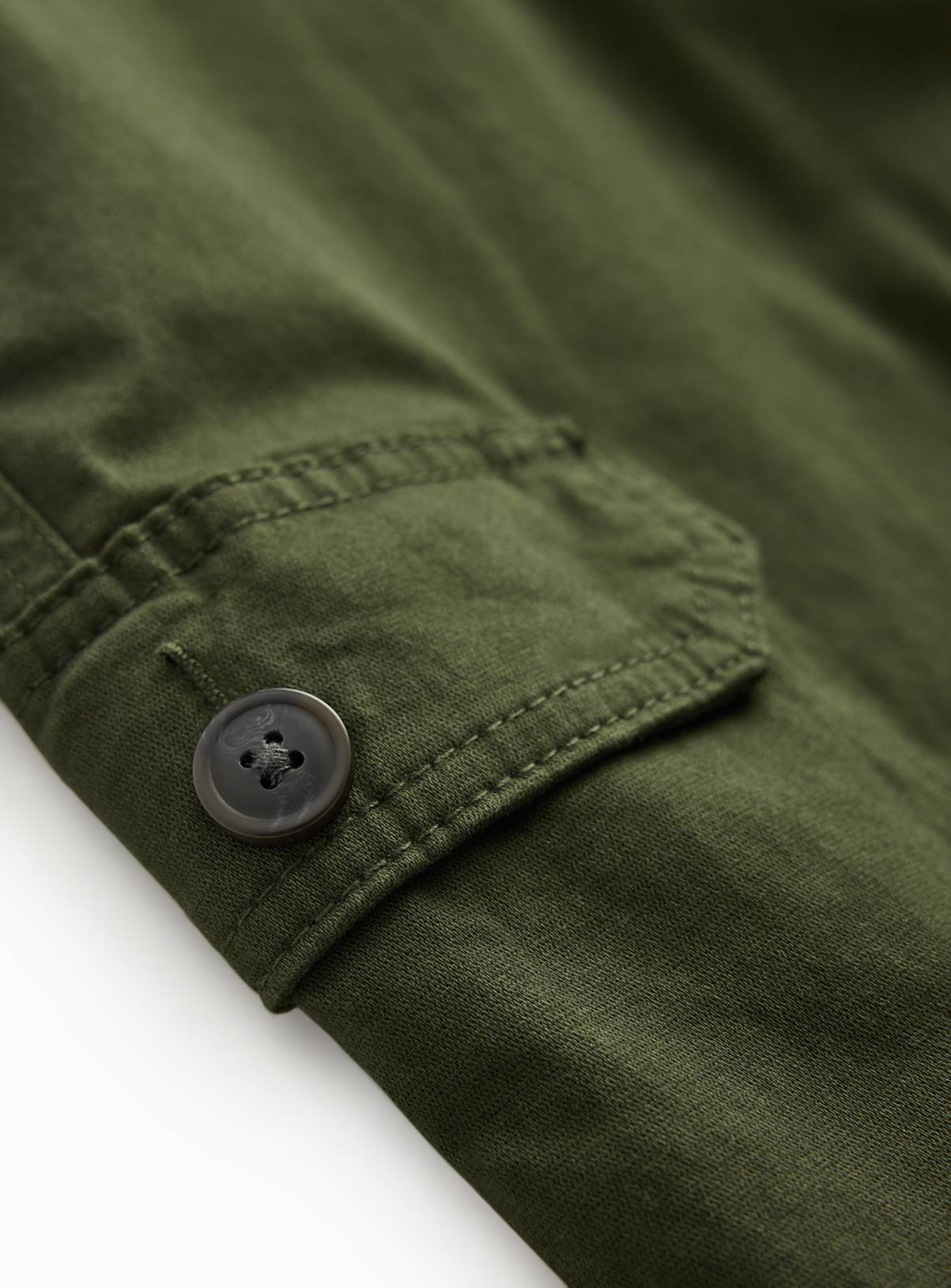 Khaki Straight Leg Cargo Trousers 40L - Image 4