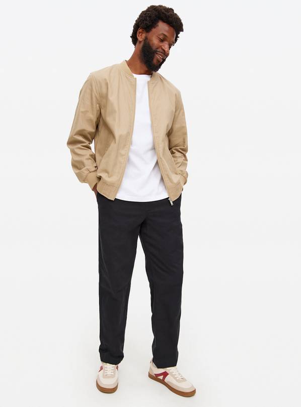 Black Straight Leg Trousers  32S