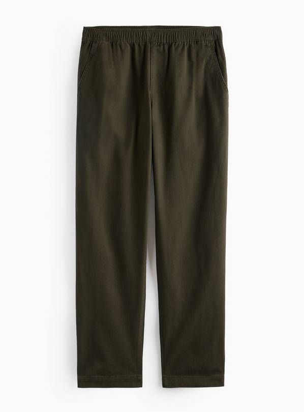 Khaki Straight Leg Trousers  40S