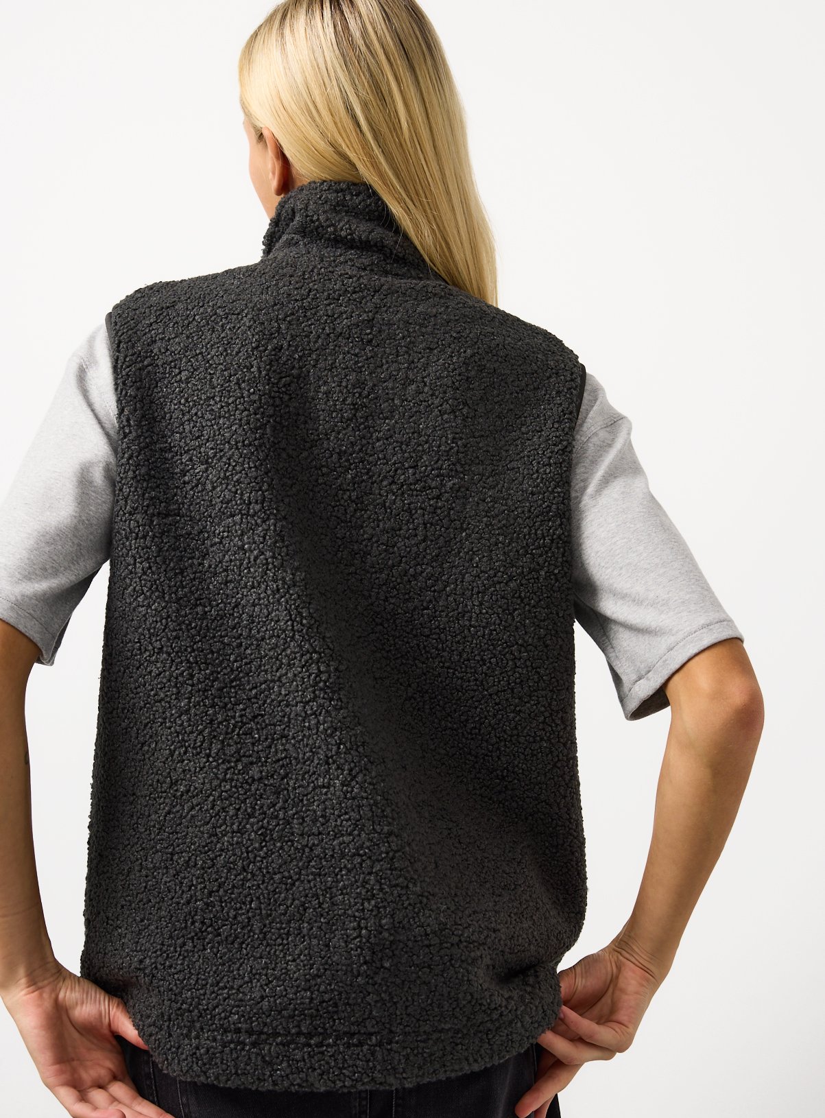 Grey Borg Fleece Gilet XL - Image 4 thumbnail