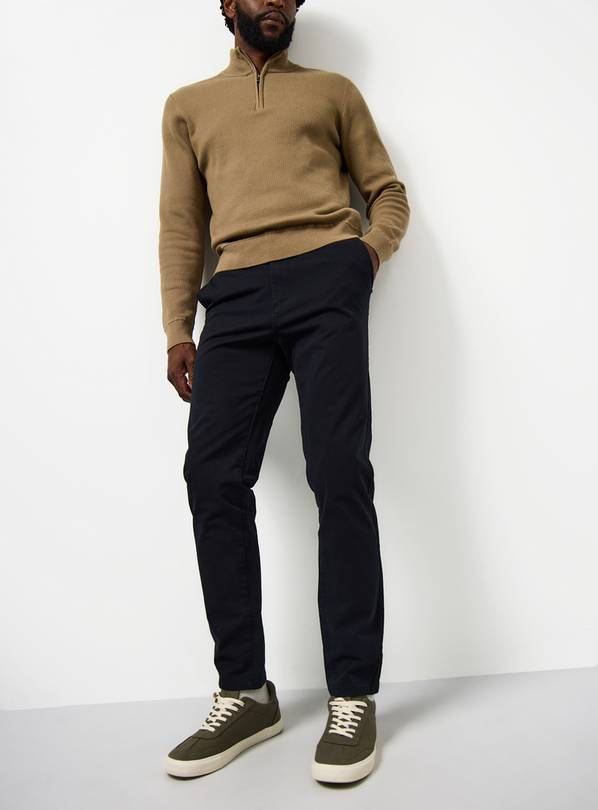 Black Ultimate Declan Skinny Chino Trousers 32L