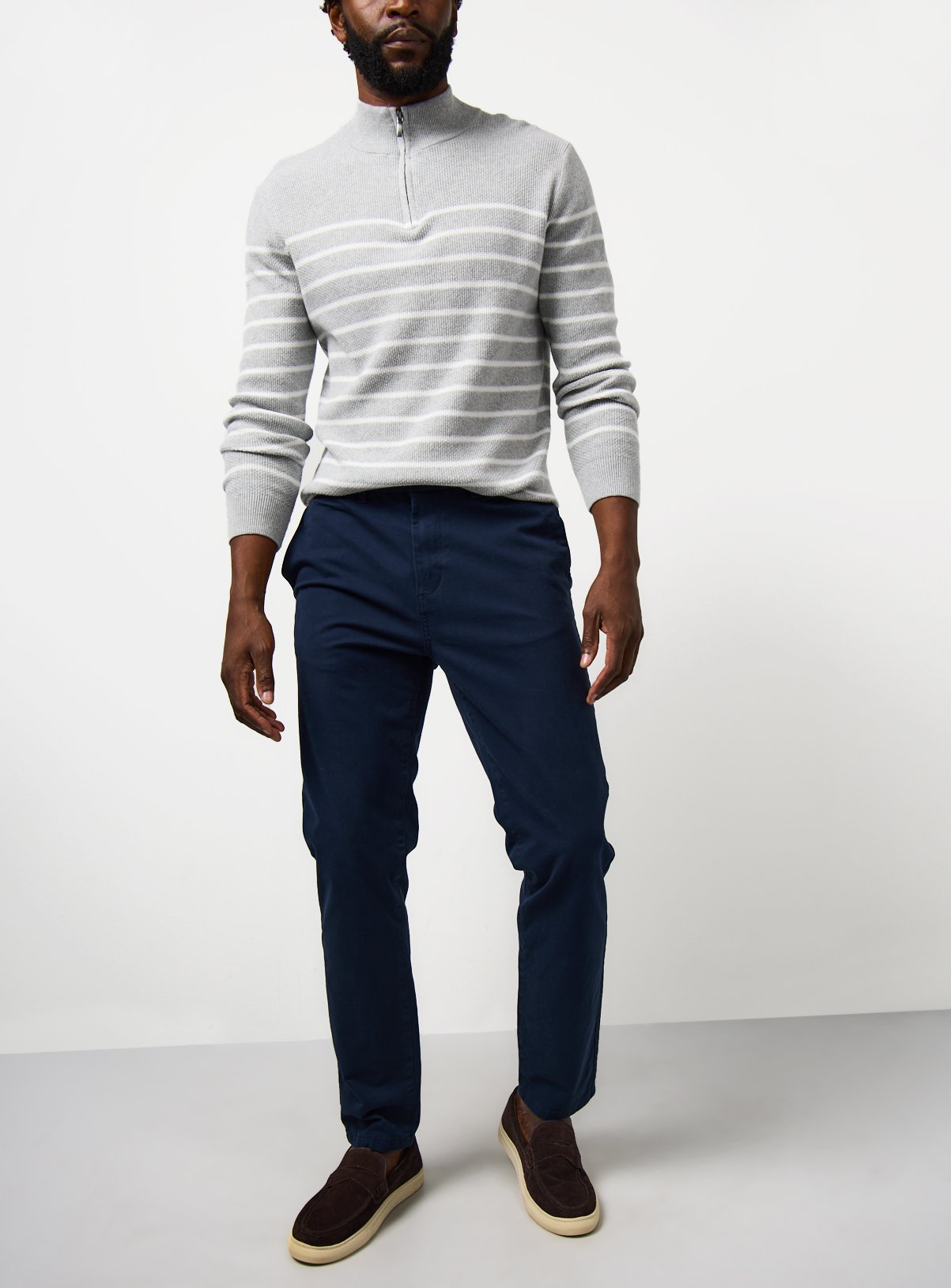 Men's Navy Ultimate Declan Skinny Chino Trousers