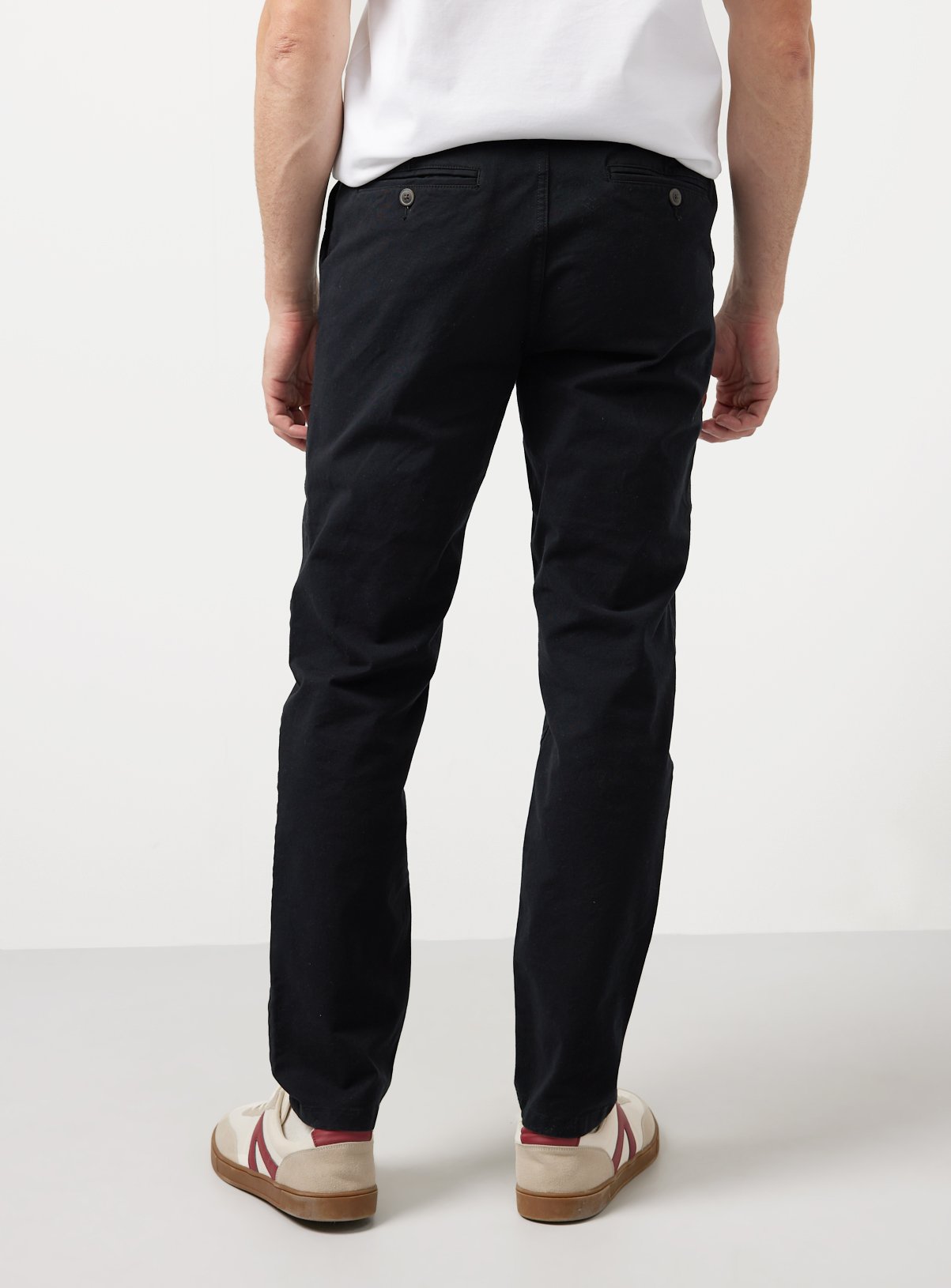 Black Ultimate Slim Fit Chino Trousers 44L - Image 5 thumbnail