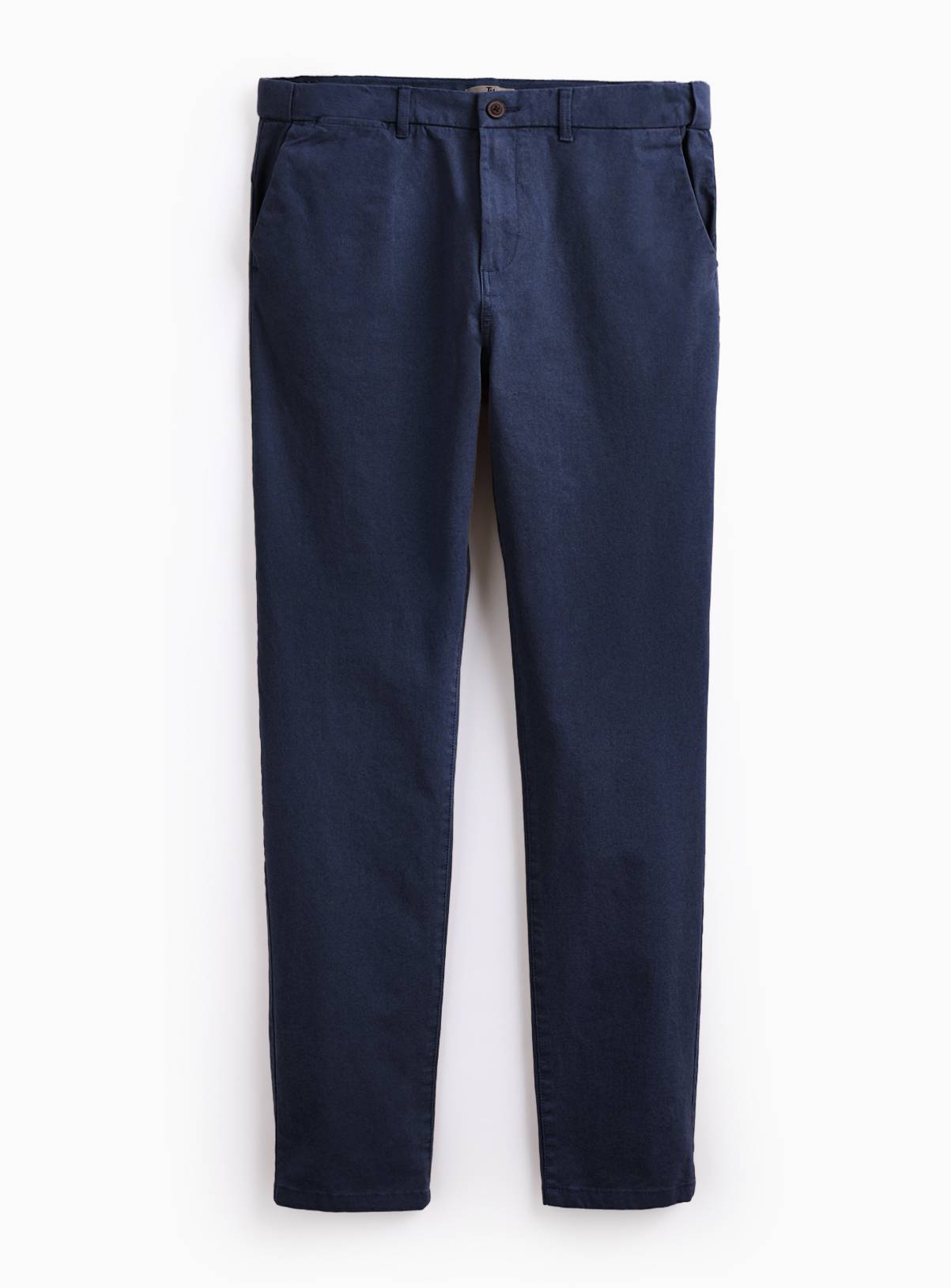Navy Ultimate Slim Fit Chino Trousers  32S - Image 3