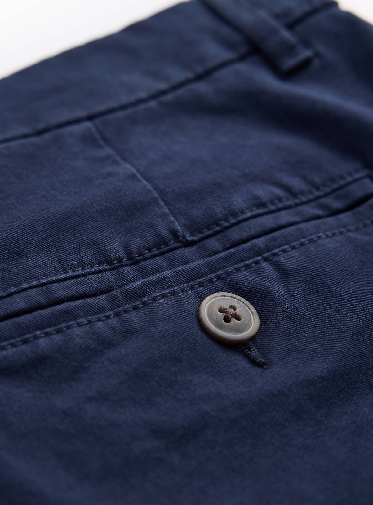 Navy Ultimate Slim Fit Chino Trousers  32S - Image 4