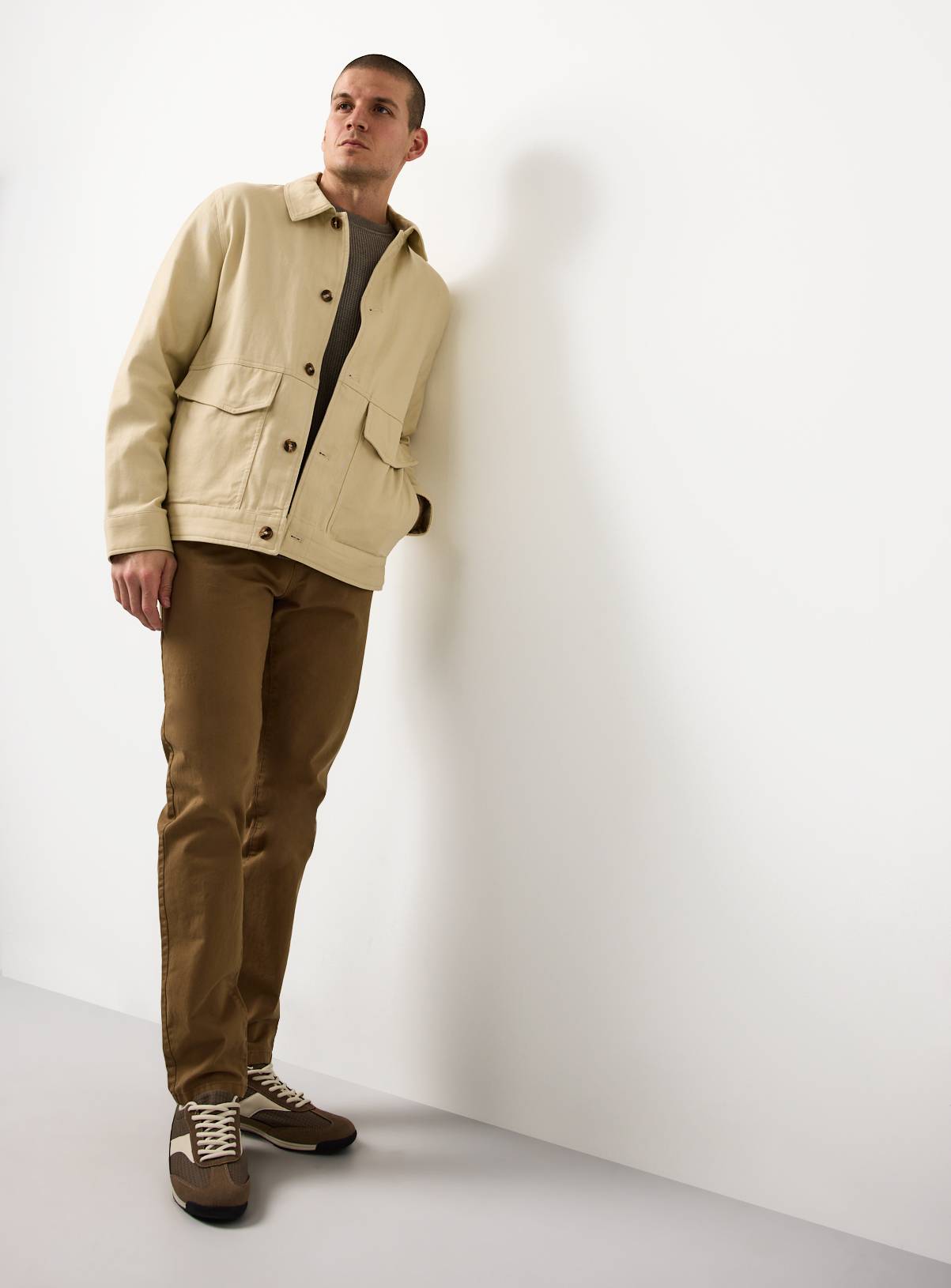 Stone Ultimate Slim Fit Chino Trousers 36L - Image 1