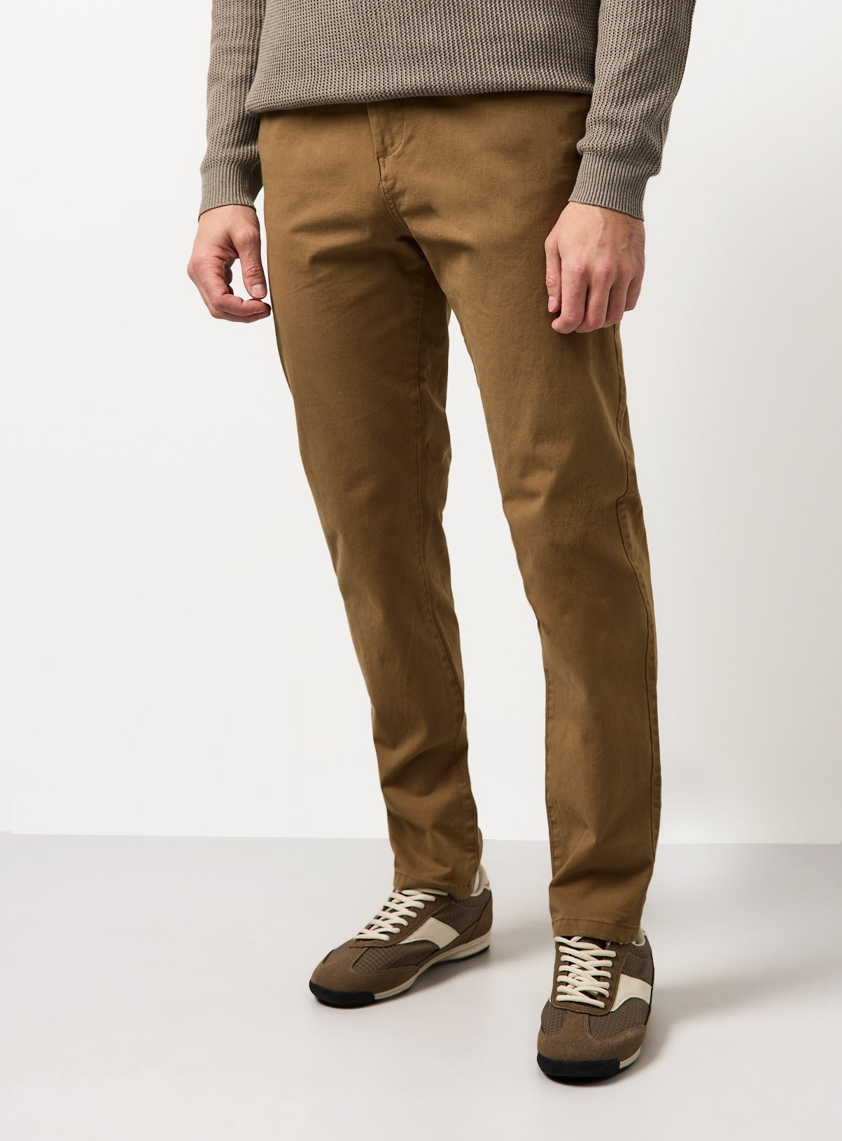 Stone Ultimate Slim Fit Chino Trousers 36L - Image 2 thumbnail