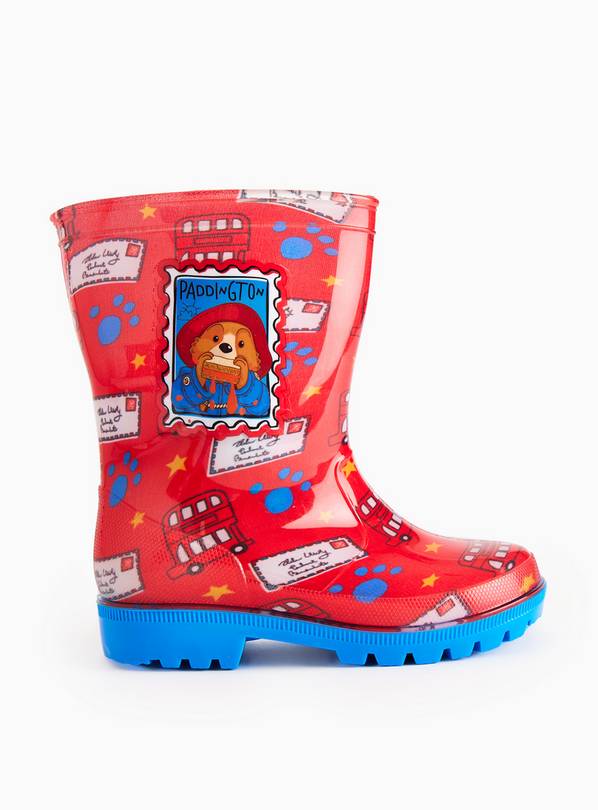 Buy Paddington Character Print Red Wellies 10 Infant Boots and