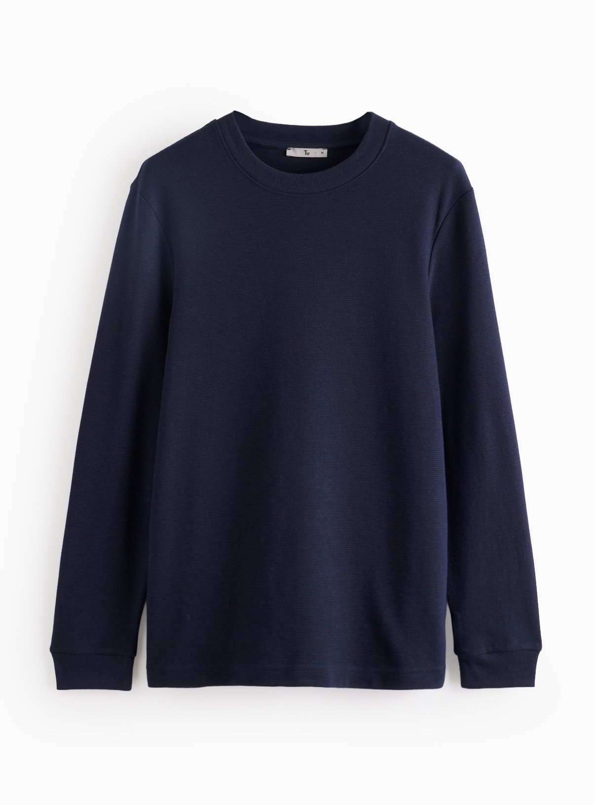 Blue Long Sleeve Ottoman T-Shirt XL - Image 3 thumbnail