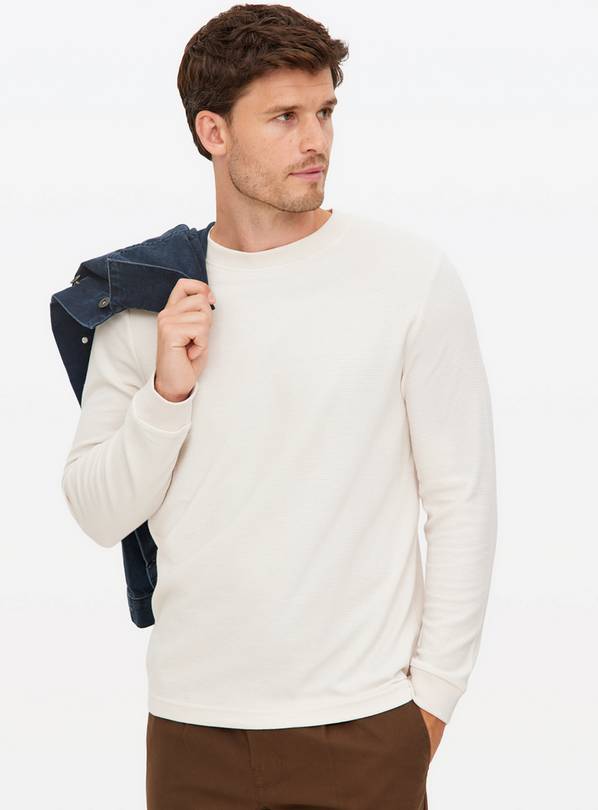 Neutral Long Sleeve Ottoman T-Shirt XL