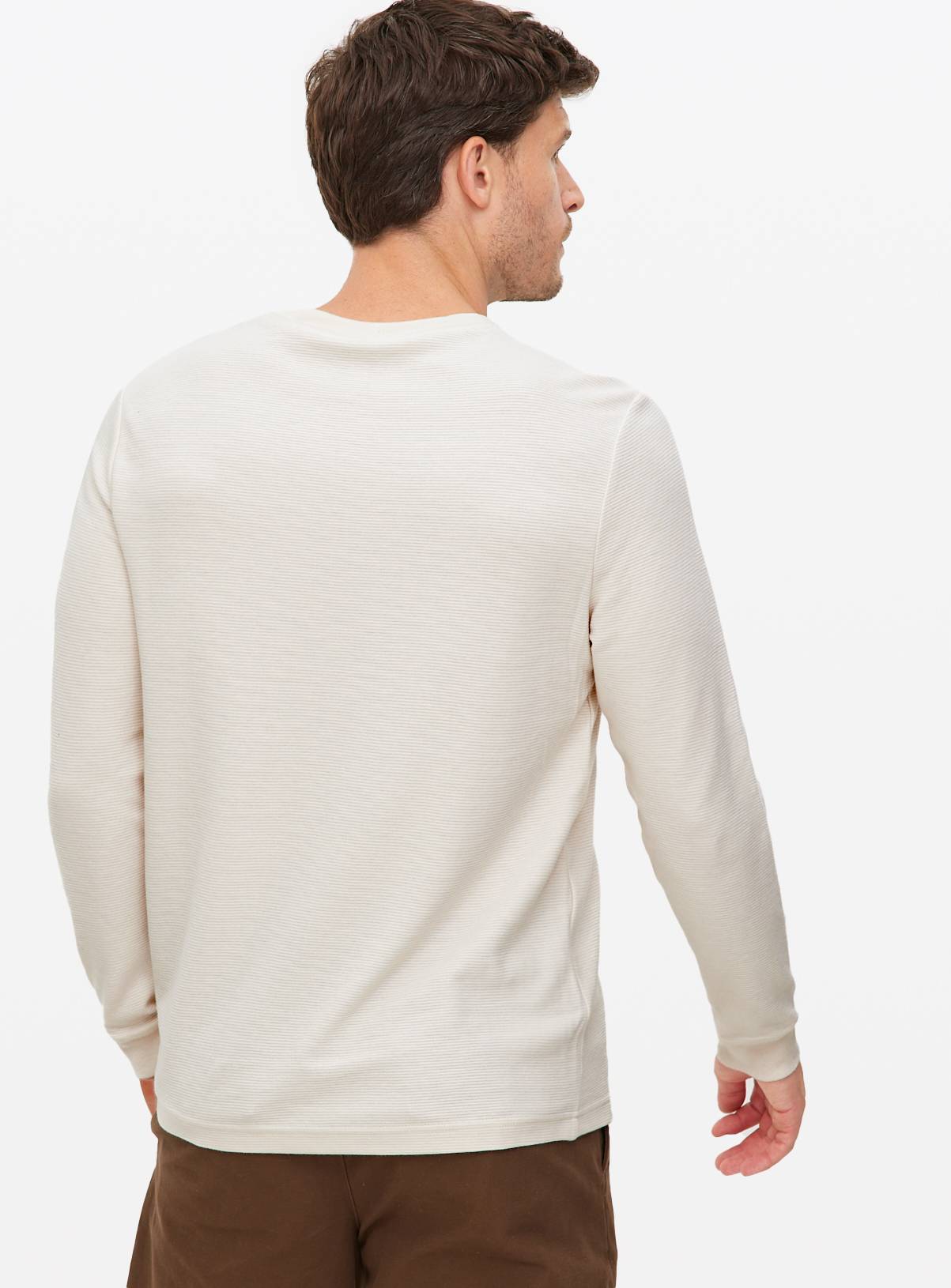 Neutral Long Sleeve Ottoman T-Shirt XL - Image 5